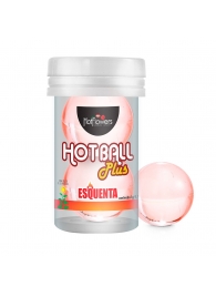 Лубрикант на масляной основе Hot Ball Plus с разогревающим эффектом (2 шарика по 3 гр.) - HotFlowers - купить с доставкой в Красноярске