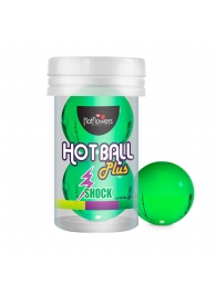 Лубрикант на силиконовой основе Hot Ball Plus с покалывающим эффектом (2 шарика по 3 гр.) - HotFlowers - купить с доставкой в Красноярске