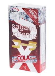 Ароматизированные презервативы Sagami Xtreme COLA - 10 шт. - Sagami - купить с доставкой в Красноярске