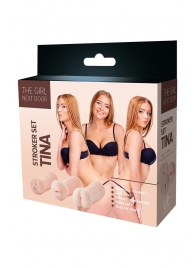 Набор из 3 мастурбаторов The Girl Next Door Tina - Dream Toys - в Красноярске купить с доставкой