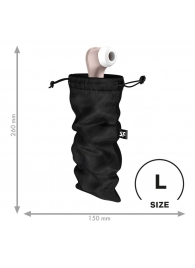 Черный мешочек для хранения игрушек Treasure Bag L - Satisfyer - купить с доставкой в Красноярске