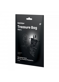 Черный мешочек для хранения игрушек Treasure Bag L - Satisfyer - купить с доставкой в Красноярске