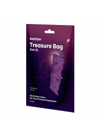 Фиолетовый мешочек для хранения игрушек Treasure Bag XL - Satisfyer - купить с доставкой в Красноярске