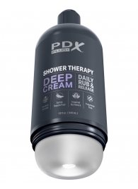 Мастурбатор в бутылке Shower Therapy Deep Cream - Pipedream - в Красноярске купить с доставкой