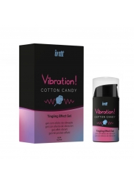 Жидкий вибратор Vibration Cotton Candy с ароматом сахарной ваты - 15 мл. - INTT - купить с доставкой в Красноярске