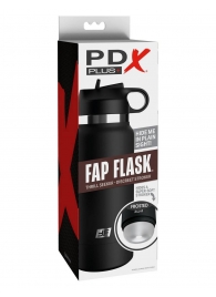 Черный мастурбатор в виде бутылки Fap Flask - Pipedream - в Красноярске купить с доставкой