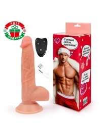 Телесный вибратор-реалистик с возвратно-поступательными движениями - Erowoman-Eroman