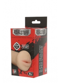 Нежный мастурбатор-ротик REALSTUFF 5INCH MASTURBATOR BJ - Dream Toys - в Красноярске купить с доставкой