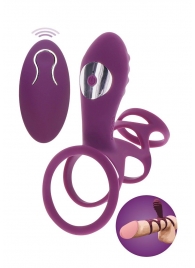 Фиолетовая эрекционная вибронасадка Halo Halo C-Ring Sleeve - Toy Joy - в Красноярске купить с доставкой