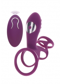 Фиолетовая эрекционная вибронасадка Halo Halo C-Ring Sleeve - Toy Joy - в Красноярске купить с доставкой