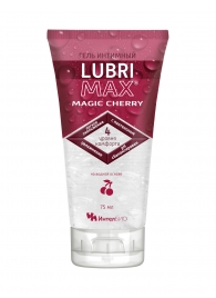 Интимный гель-смазка на водной основе Lubrimax Magic Cherry - 75 мл. - ИнтелБИО - купить с доставкой в Красноярске