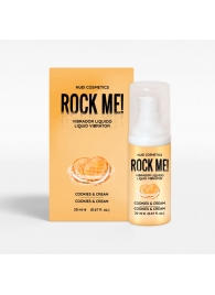 Жидкий вибратор Nuei Rock Me! с ароматом печенья и сливок - 20 мл. - Nuei cosmetics - купить с доставкой в Красноярске