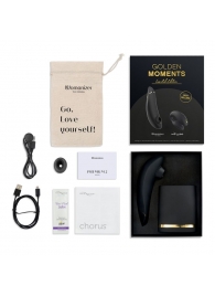 Набор для пар Golden Moments: Womanizer Premium 2 и We-Vibe Chorus - Womanizer купить в Красноярске с доставкой в Orgasmix.ru Набор для пар Golden Moments: Womanizer Premium 2 и We-Vibe Chorus - Womanizer