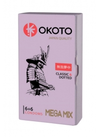 Презервативы OKOTO Mega Mix - 12 шт. - Sitabella - купить с доставкой в Красноярске