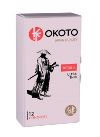 Тонкие презервативы OKOTO Ultra Thin - 12 шт. - Sitabella - купить с доставкой в Красноярске