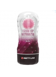 Прозрачный текстурированный мастурбатор Vacuum Cup Masturbator Black Hole - Baile - в Красноярске купить с доставкой