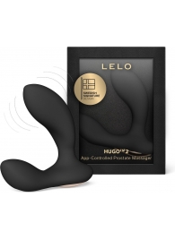 Черный вибростимулятор простаты Hugo 2 - Lelo - в Красноярске купить с доставкой
