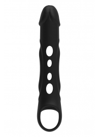 Черная насадка-удлинитель Vibrating Extender With Remote с вибрацией - Dream Toys - в Красноярске купить с доставкой
