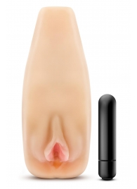 Мастурбатор-вагина с вибрацией Soft   Wet Natasha Realistic Beige Masturbator - Blush Novelties - в Красноярске купить с доставкой