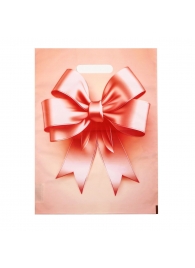 Пакет с принтом в виде банта с вырубной ручкой (30х40 см) - Сима-Ленд - купить с доставкой в Красноярске