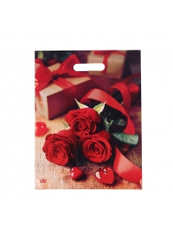 Пакет с принтом в виде роз (31х40 см) - Сима-Ленд - купить с доставкой в Красноярске