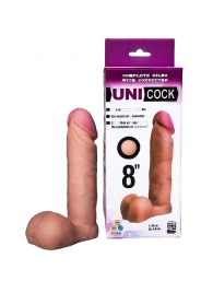 Фаллическая насадка для страпона UNICOCK 8  - 20 см. - LOVETOY (А-Полимер) - купить с доставкой в Красноярске