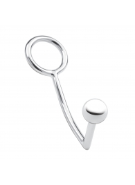 Кольцо на пенис с анальным стимулятором Stainless Steel Anal Hook   Cock Ring - BlueLine - в Красноярске купить с доставкой