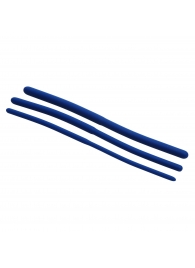 Набор из 3 синих силиконовых уретральных расширителей Invasion Silicone Urethral Sound Trainer Set - XR Brands - купить с доставкой в Красноярске