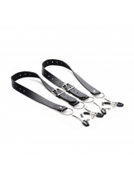 Ремни с зажимами для половых губ Spread Labia Spreader Straps with Clamps - XR Brands - купить с доставкой в Красноярске