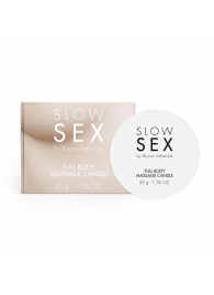 Массажная свеча для всего тела Slow Sex - 50 гр. - Bijoux Indiscrets - купить с доставкой в Красноярске