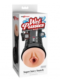 Мастурбатор-вагина в колбе Super Juicy Snatch - Pipedream - в Красноярске купить с доставкой