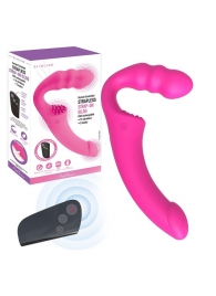Розовый безремневой страпон Straples Strap-On Dildo - Erokay - купить с доставкой в Красноярске