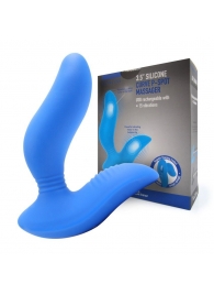 Синий вибромассажер простаты 3,5’’ Curve P-spot Massager - 12 см. - Erokay - в Красноярске купить с доставкой