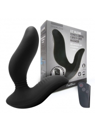 Черный вибромассажер простаты 3,5’’ Remote Control Curve P-spot Massager - 12 см. - Erokay - в Красноярске купить с доставкой