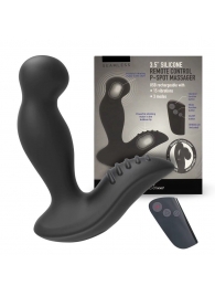Черный вибромассажер простаты 3,5’’ Remote Control P-spot Massager - 12,5 см. - Erokay - в Красноярске купить с доставкой