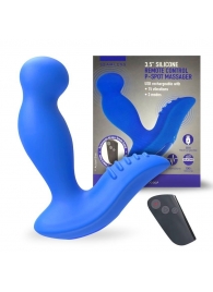 Синий вибромассажер простаты 3,5’’ Remote Control P-spot Massager - 12,5 см. - Erokay - в Красноярске купить с доставкой
