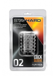 Прозрачная насадка на пенис с шишечками STAY HARD COCK SLEEVE 02 CLEAR - Blush Novelties - в Красноярске купить с доставкой