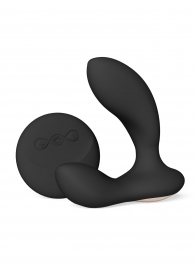 Черный вибромассажер простаты с пультом ДУ Hugo 2 Remote - Lelo - в Красноярске купить с доставкой