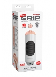 Мастурбатор-вагина Extreme Toyz Mega Grip Vibrating Stroker Mouth - Pipedream - в Красноярске купить с доставкой