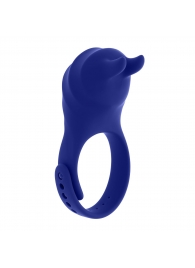Синее эрекционное виброкольцо с клиторальной подушечкой и пультом ДУ Adjustable Fun Ring - Zero Tolerance - в Красноярске купить с доставкой