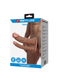 Реалистичная полая насадка на член для двойного проникновения Yairon - 17,5 см. - Baile - купить с доставкой в Красноярске