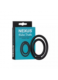 Черное двойное эрекционное кольцо Nexus Enduro Double - Nexus Range - в Красноярске купить с доставкой