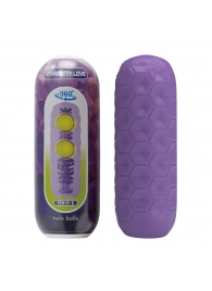 Фиолетовый мастурбатор Venus-X Twin balls - Baile - в Красноярске купить с доставкой