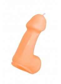 Оранжевая свеча в форме пениса - 47 гр. - Pecado - купить с доставкой в Красноярске