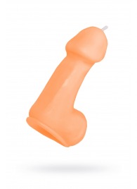 Оранжевая свеча в форме пениса - 47 гр. - Pecado - купить с доставкой в Красноярске