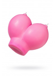 Розовая свеча «Сиськи» - 150 гр. - Pecado - купить с доставкой в Красноярске