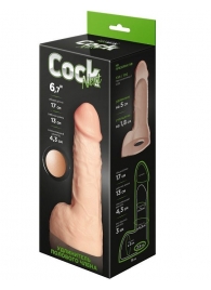 Телесный фаллоудлинитель с мошонкой Cock Next - 17 см. - LOVETOY (А-Полимер) - в Красноярске купить с доставкой
