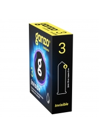 Супертонкие презервативы Ganzo Invisible - 3 шт. - Ganzo - купить с доставкой в Красноярске
