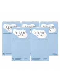 Набор из 5 упаковок ультратонких презервативов Pleasure Lab (по 12 шт.) - Pleasure Lab - купить с доставкой в Красноярске