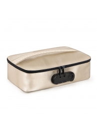 Золотистая сумочка для хранения игрушек Discreet Box - Dorcel - купить с доставкой в Красноярске